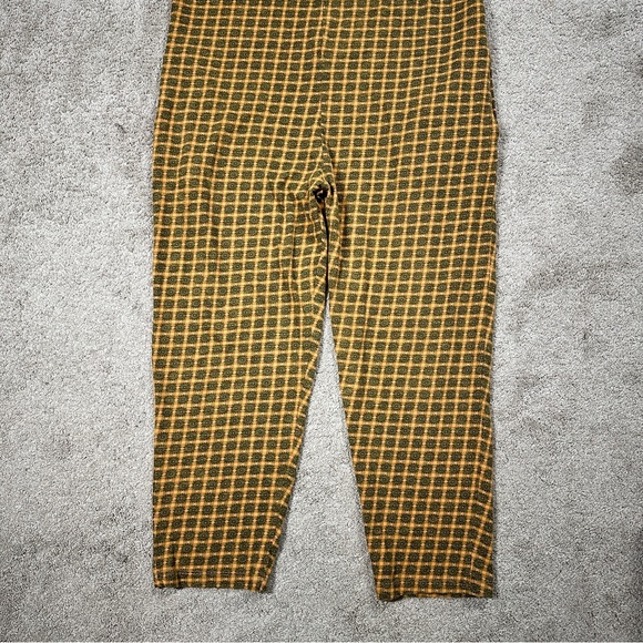 Known Supply Women’s Organic Cotton Cadence Overall Retro in Apricot Plaid M - Picture 5 of 14